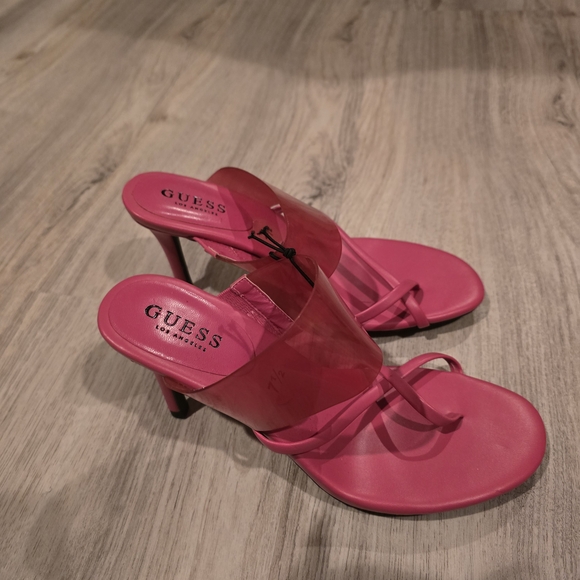 Guess Hot Pink Strappy Heels - Picture 5 of 5